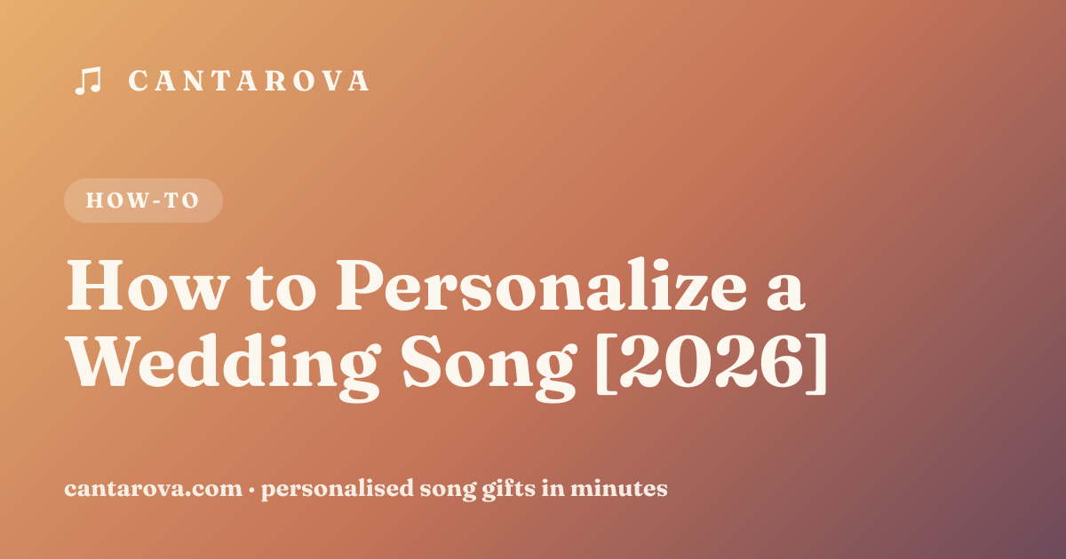 How to Personalize a Wedding Song [2026]