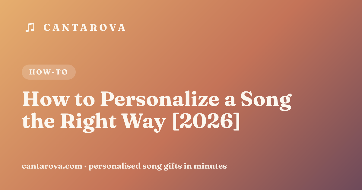 How to Personalize a Song the Right Way [2026]
