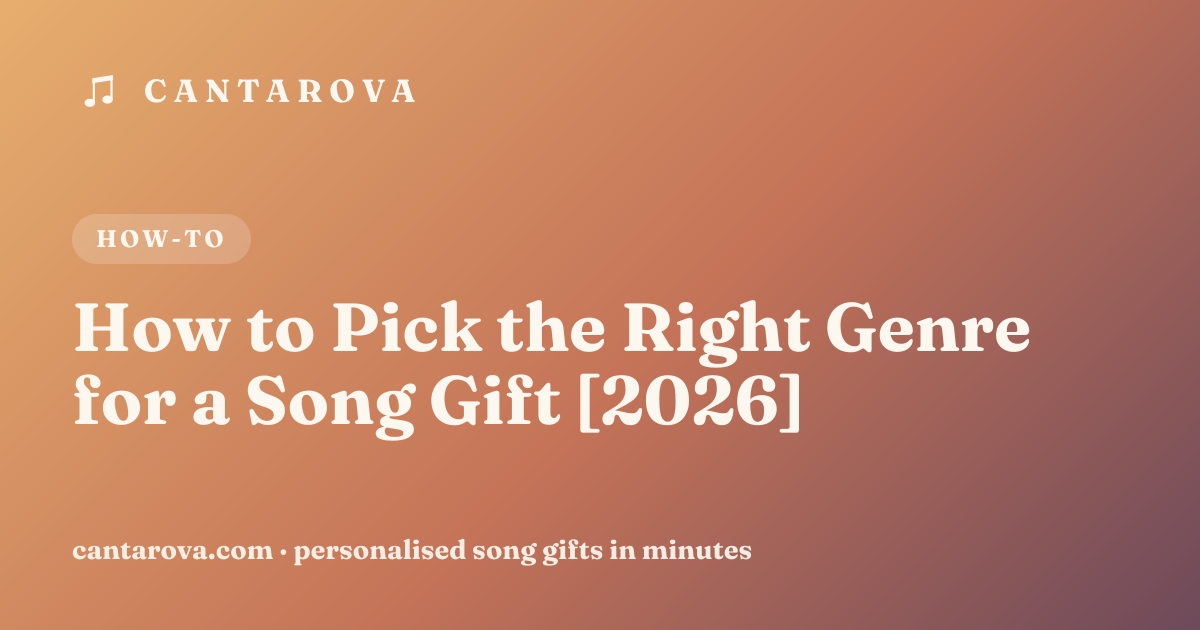 How to Pick the Right Genre for a Song Gift [2026]