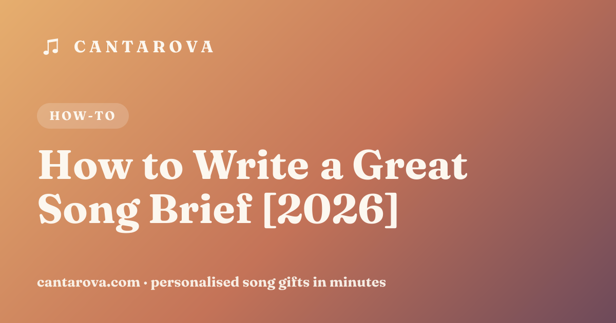 How to Write a Great Song Brief [2026]