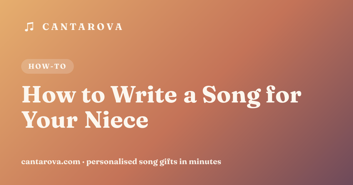 How to Write a Song for Your Niece