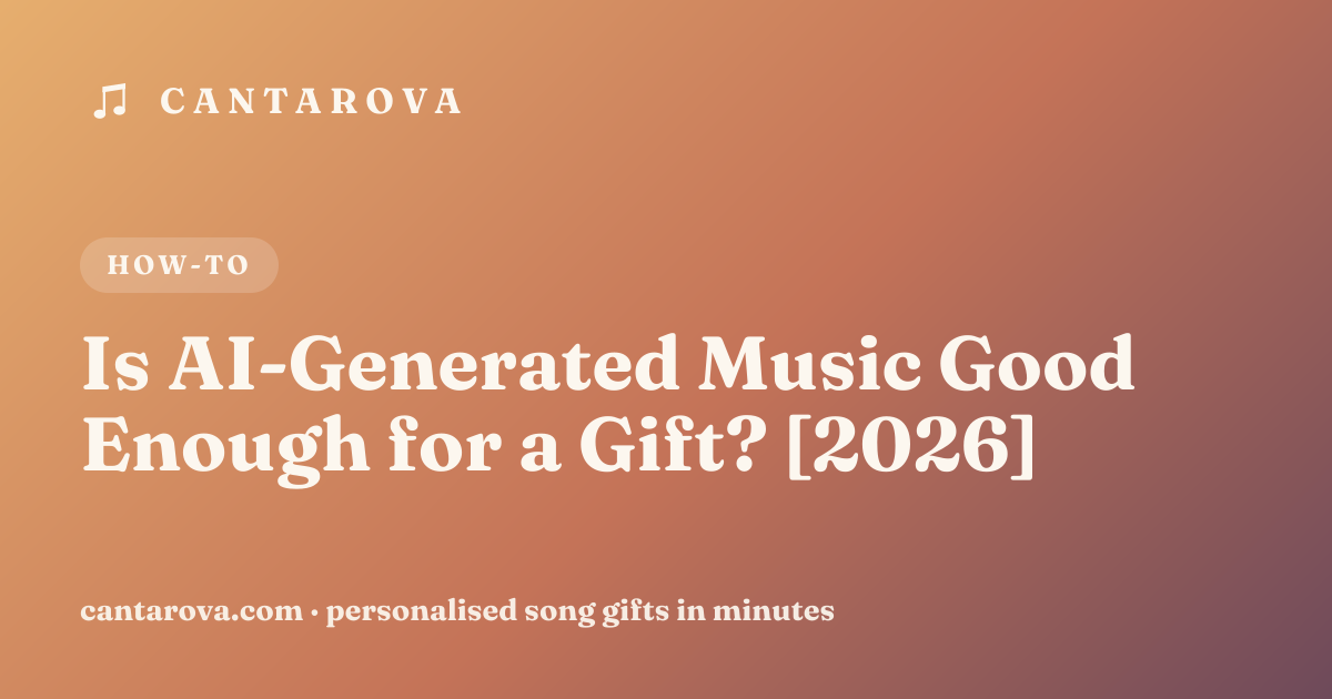 Is AI-Generated Music Good Enough for a Gift? [2026]