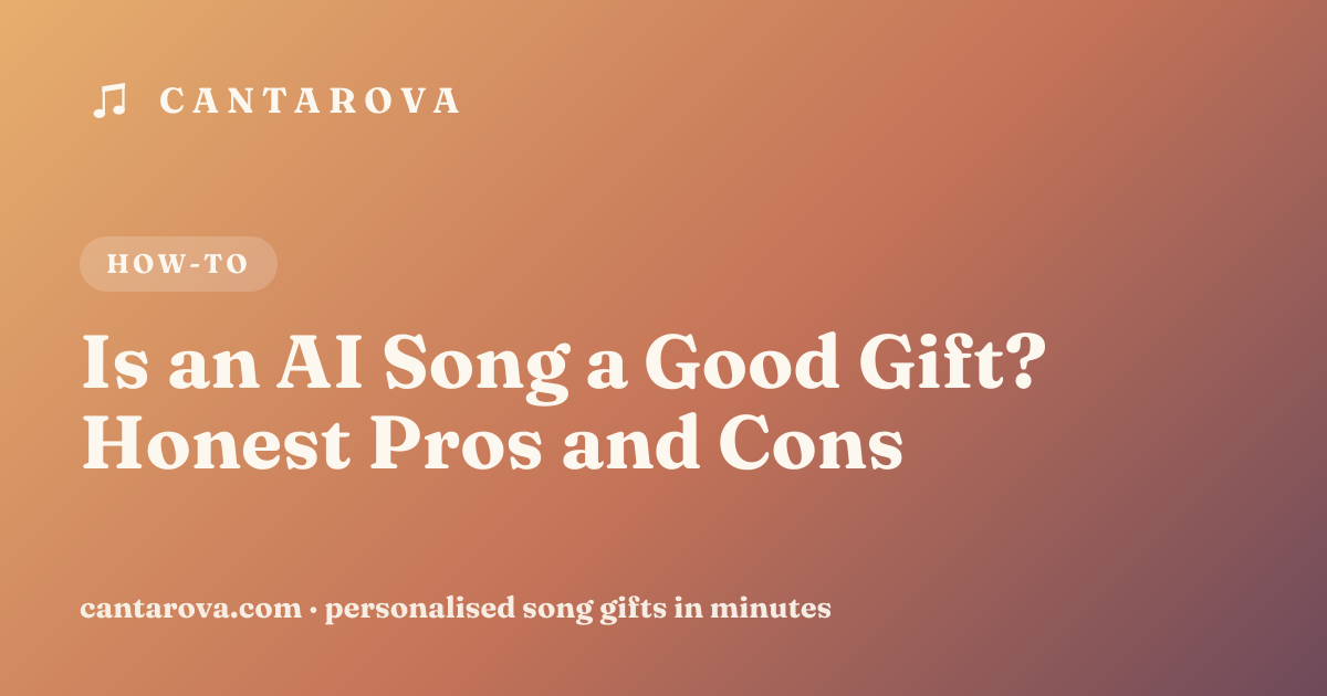 Is an AI Song a Good Gift? Honest Pros and Cons