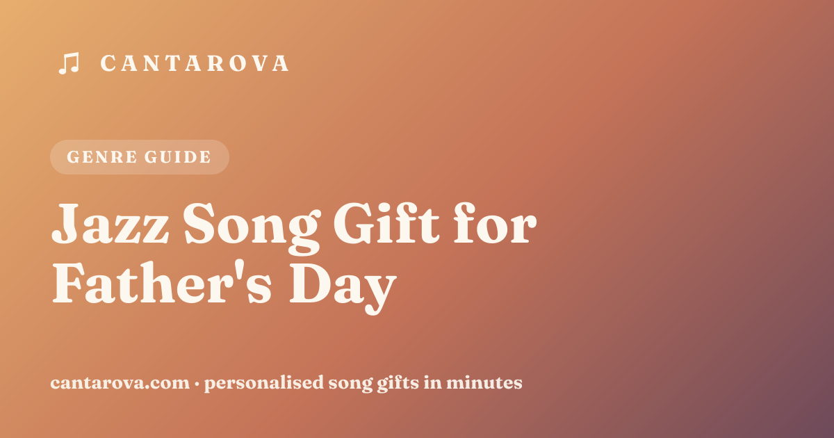 Jazz Song Gift for Father's Day