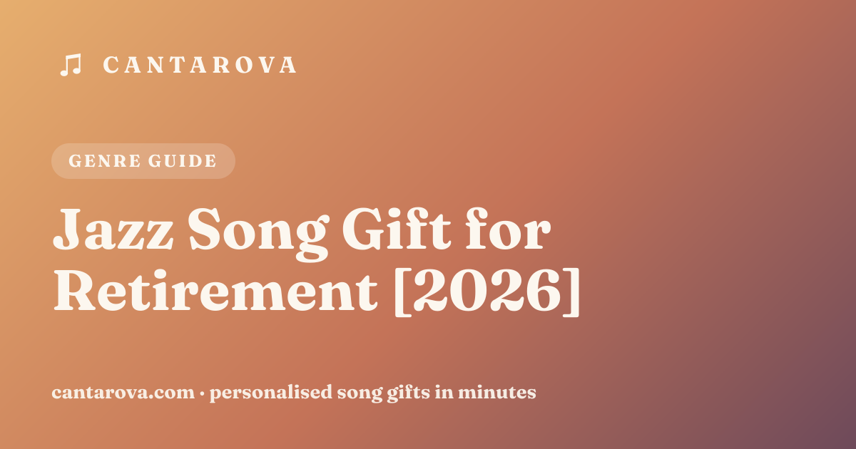 Jazz Song Gift for Retirement [2026]
