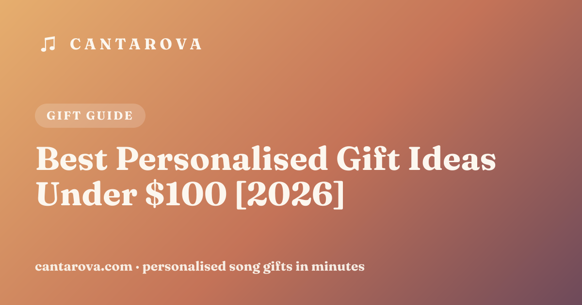 Best Personalised Gift Ideas Under $100 [2026]