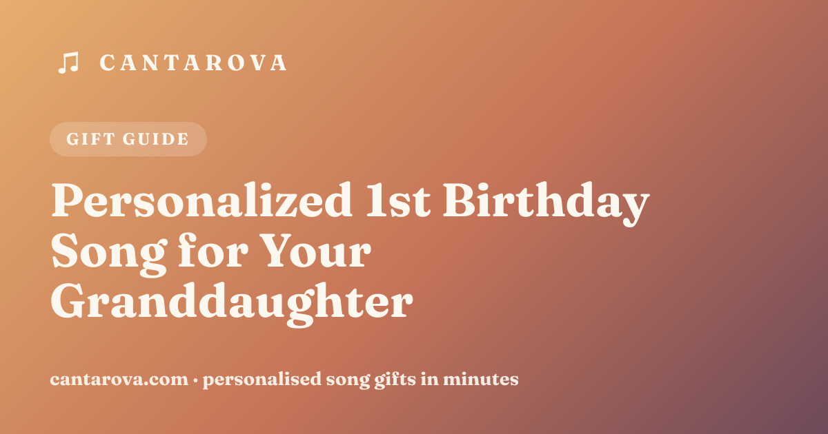 Personalized 1st Birthday Song for Your Granddaughter
