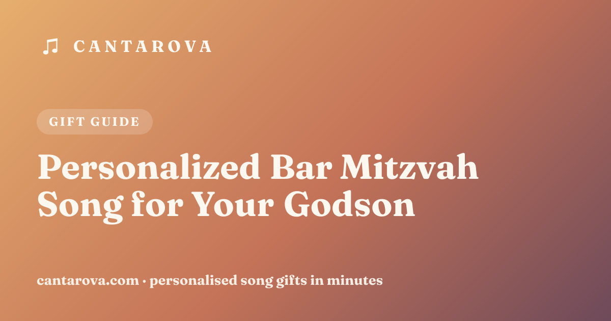 Personalized Bar Mitzvah Song for Your Godson