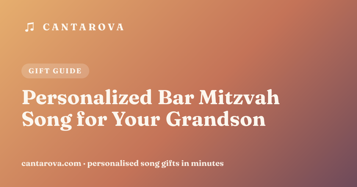 Personalized Bar Mitzvah Song for Your Grandson