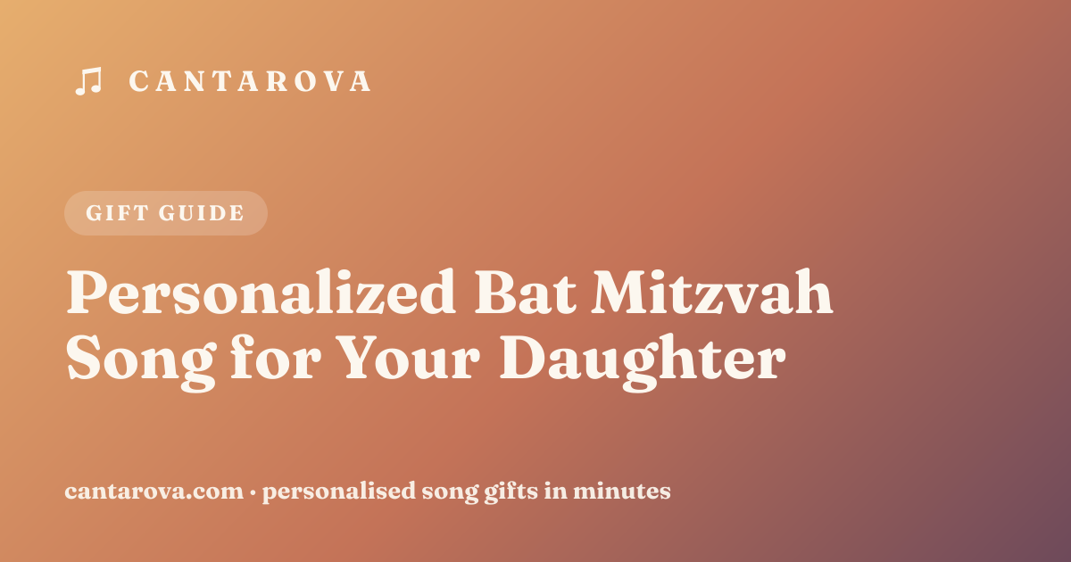 Personalized Bat Mitzvah Song for Your Daughter