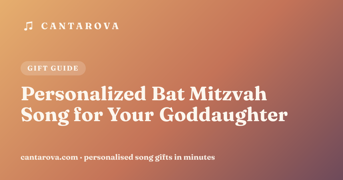 Personalized Bat Mitzvah Song for Your Goddaughter