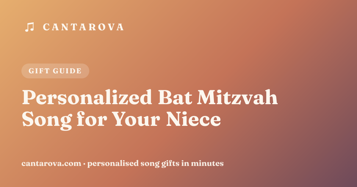 Personalized Bat Mitzvah Song for Your Niece
