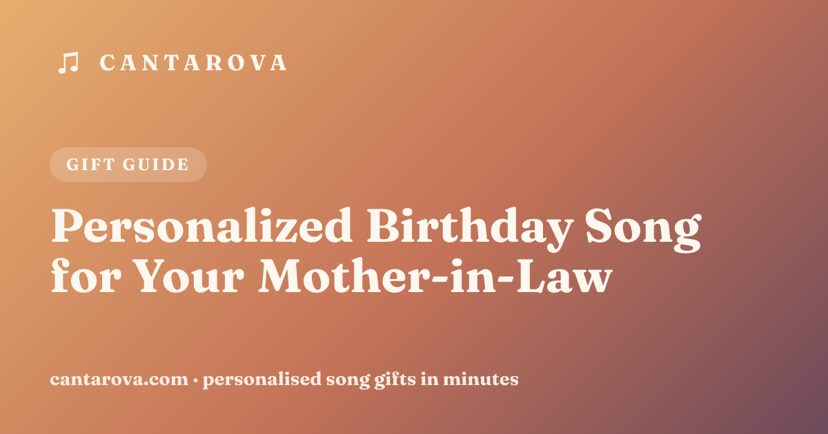 Personalized Birthday Song for Your Mother-in-Law