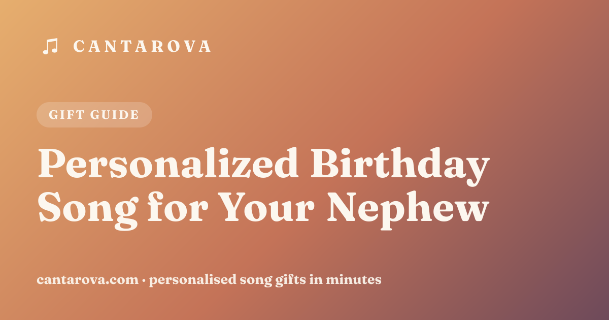 Personalized Birthday Song for Your Nephew