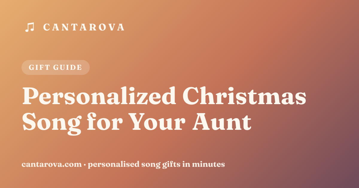 Personalized Christmas Song for Your Aunt
