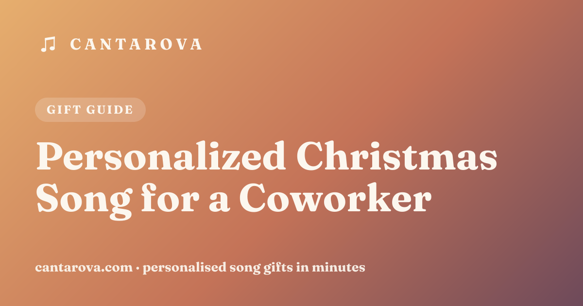 Personalized Christmas Song for a Coworker
