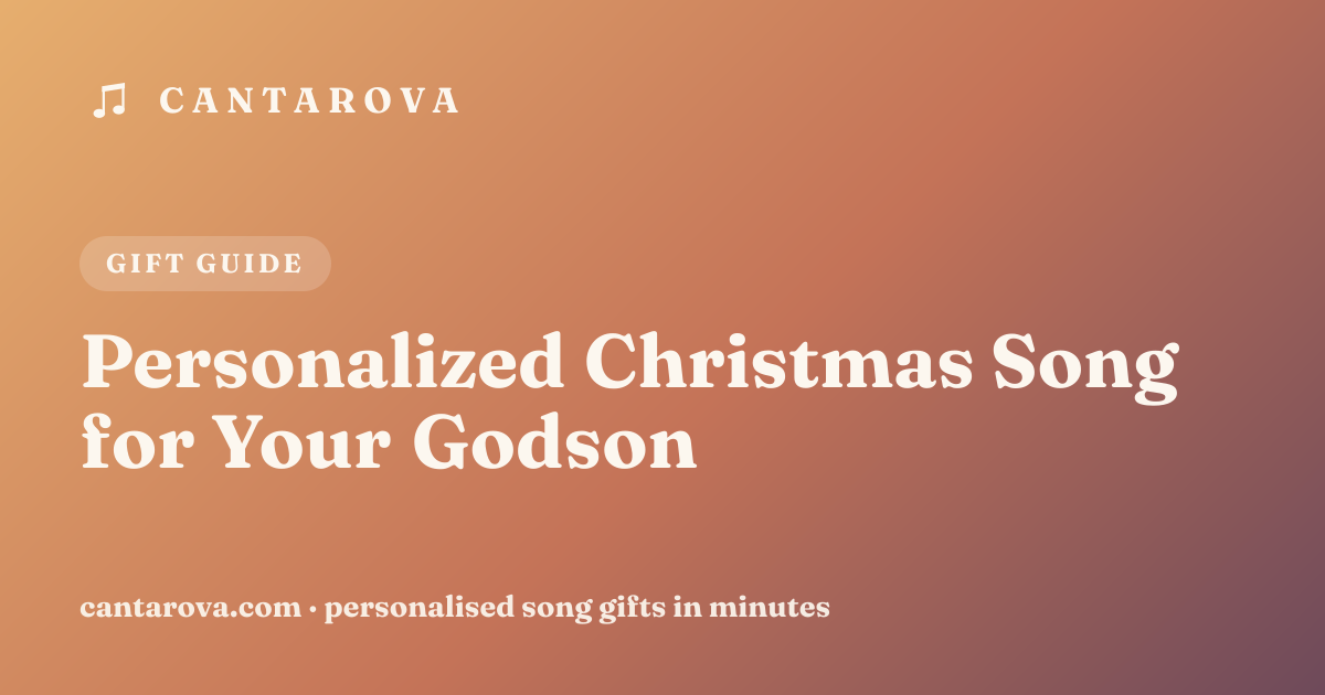 Personalized Christmas Song for Your Godson