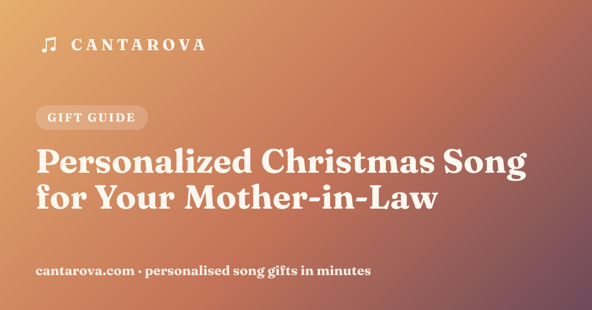 Personalized Christmas Song for Your Mother-in-Law