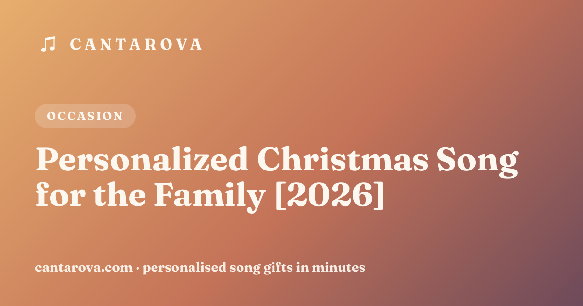 Personalized Christmas Song for the Family [2026]