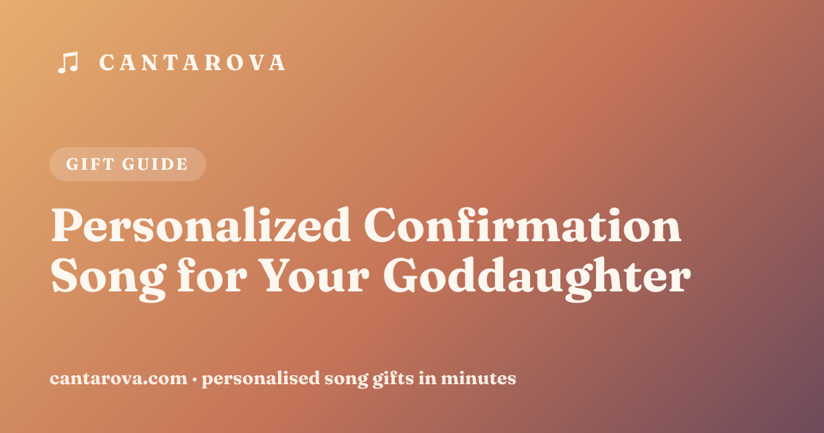Personalized Confirmation Song for Your Goddaughter