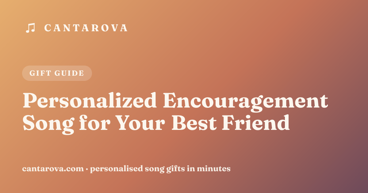 Personalized Encouragement Song for Your Best Friend