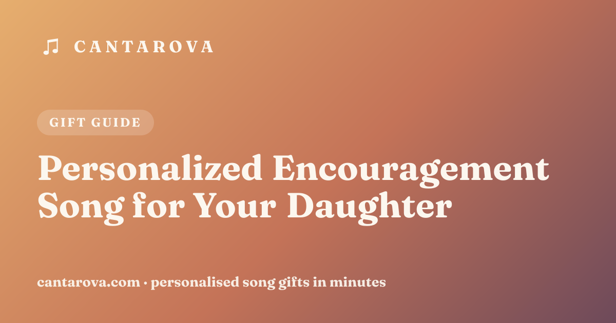 Personalized Encouragement Song for Your Daughter