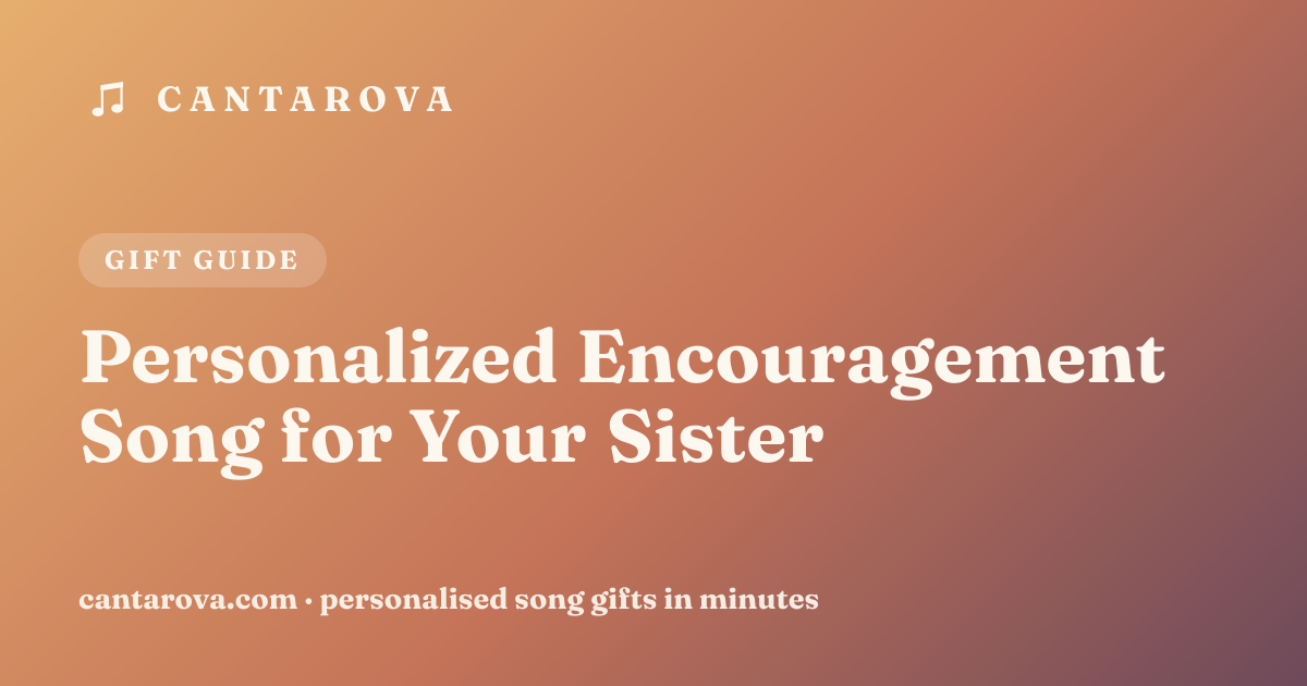 Personalized Encouragement Song for Your Sister