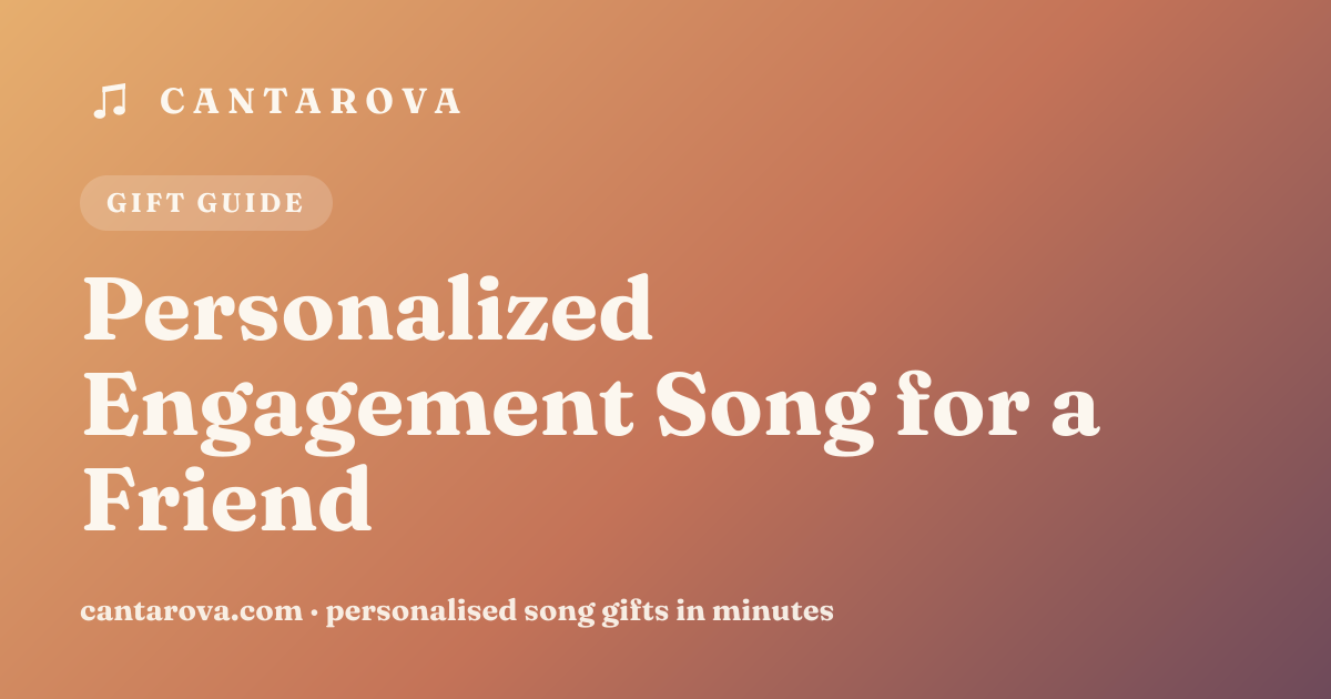 Personalized Engagement Song for a Friend