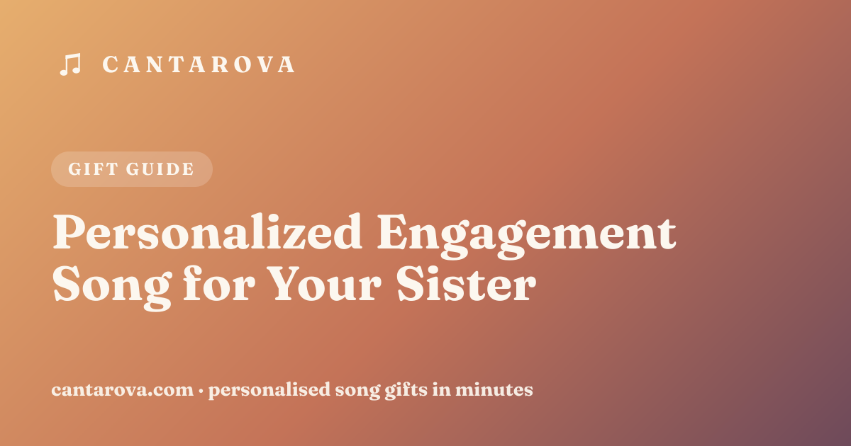Personalized Engagement Song for Your Sister