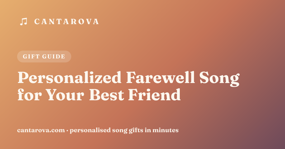 Personalized Farewell Song for Your Best Friend