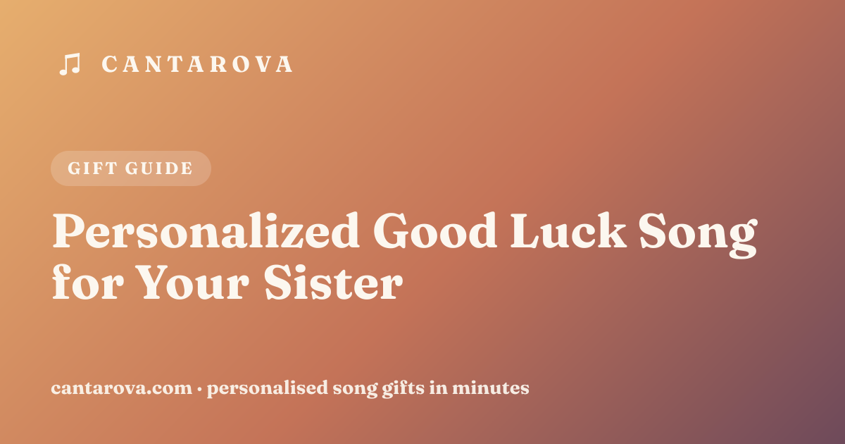 Personalized Good Luck Song for Your Sister