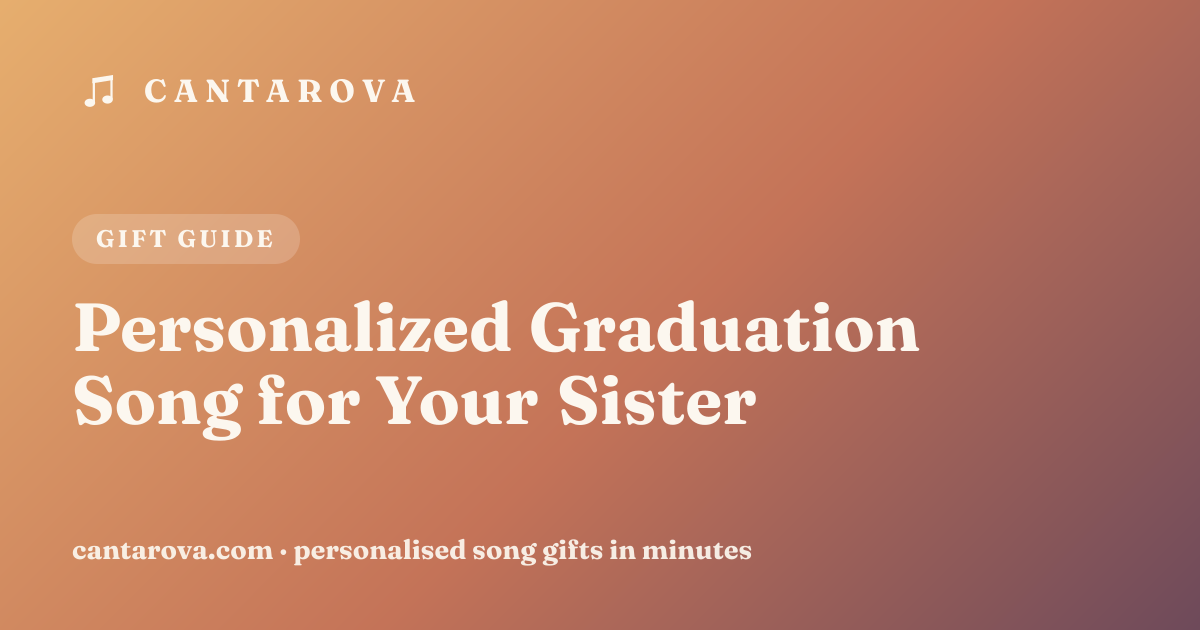 Personalized Graduation Song for Your Sister