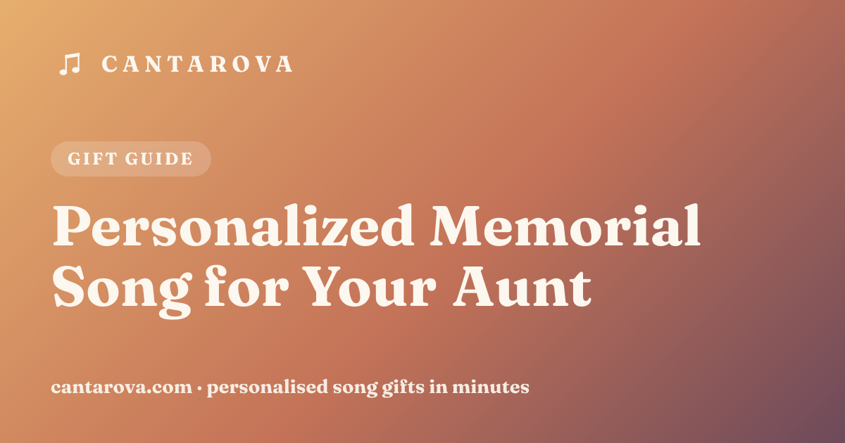 Personalized Memorial Song for Your Aunt