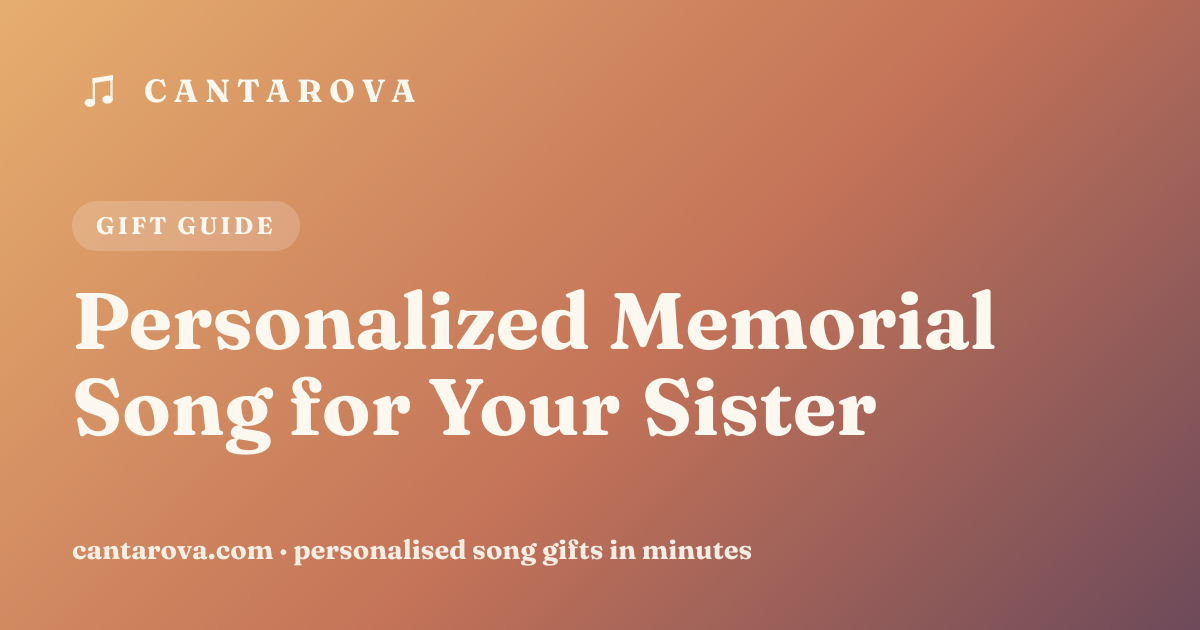 Personalized Memorial Song for Your Sister