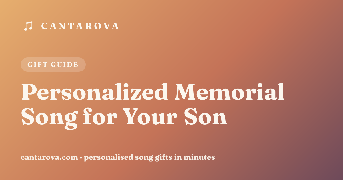 Personalized Memorial Song for Your Son