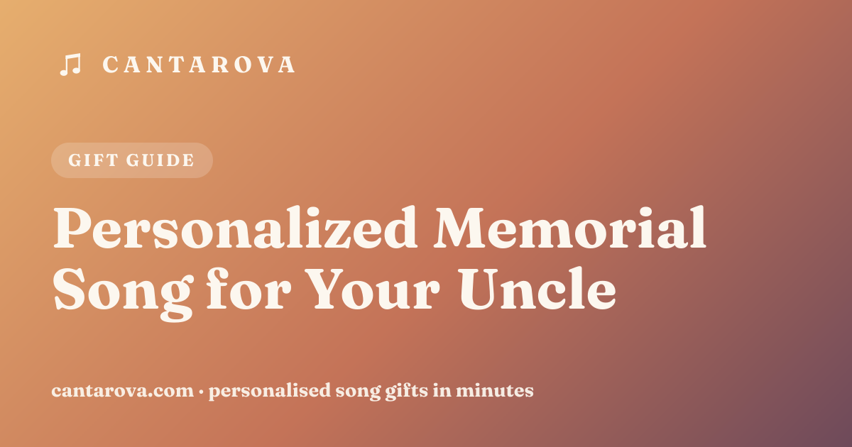 Personalized Memorial Song for Your Uncle