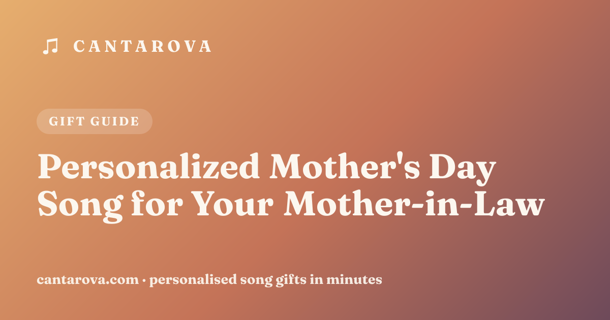 Personalized Mother's Day Song for Your Mother-in-Law