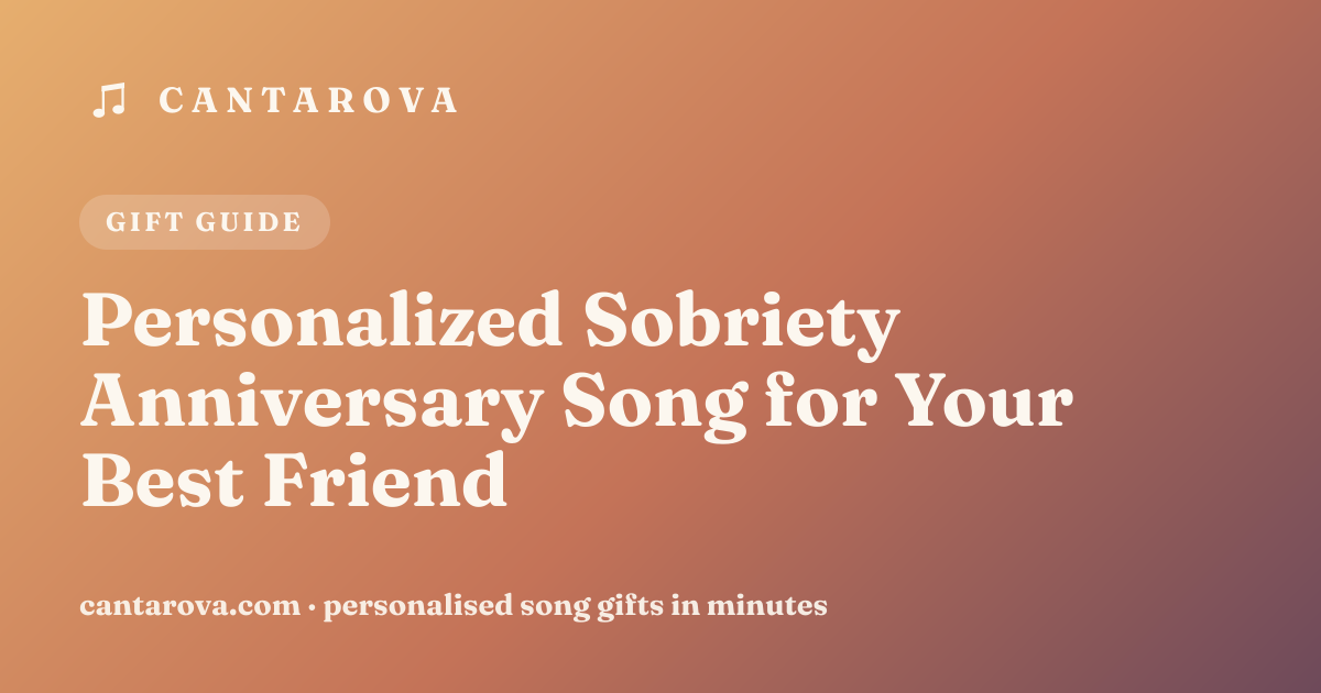 Personalized Sobriety Anniversary Song for Your Best Friend