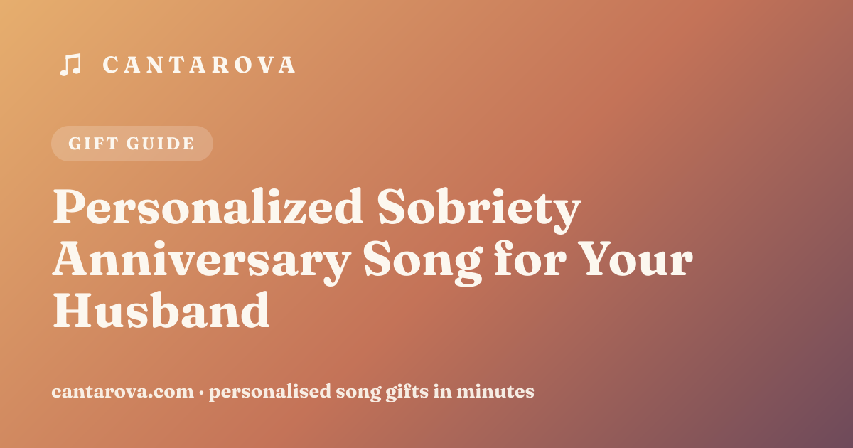 Personalized Sobriety Anniversary Song for Your Husband