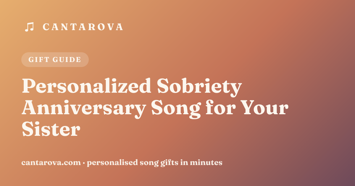 Personalized Sobriety Anniversary Song for Your Sister