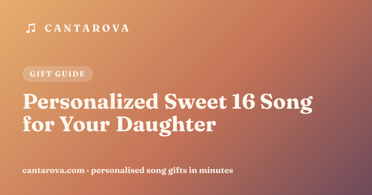 Personalized Sweet 16 Song for Your Daughter