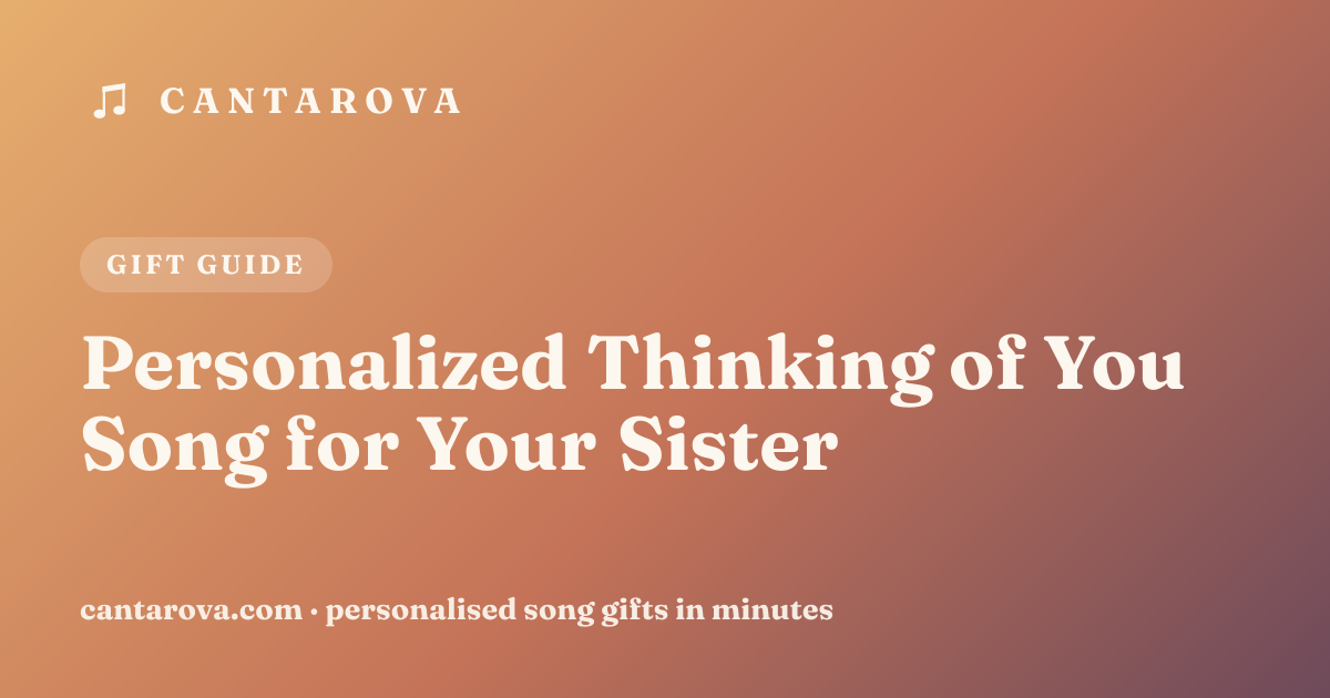 Personalized Thinking of You Song for Your Sister