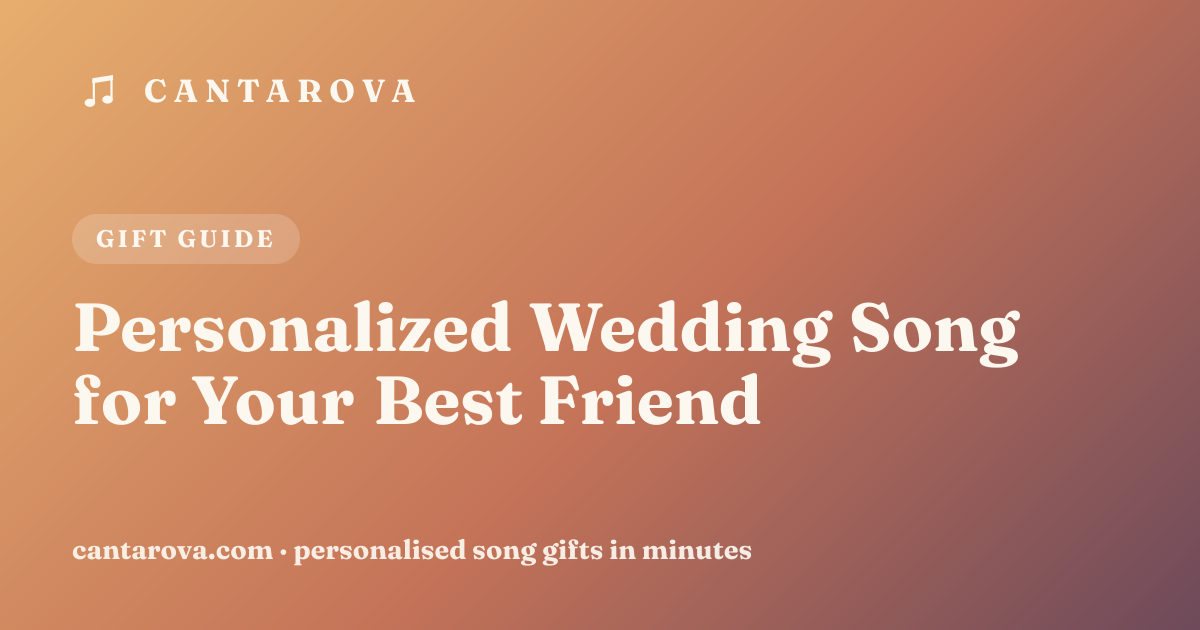Personalized Wedding Song for Your Best Friend