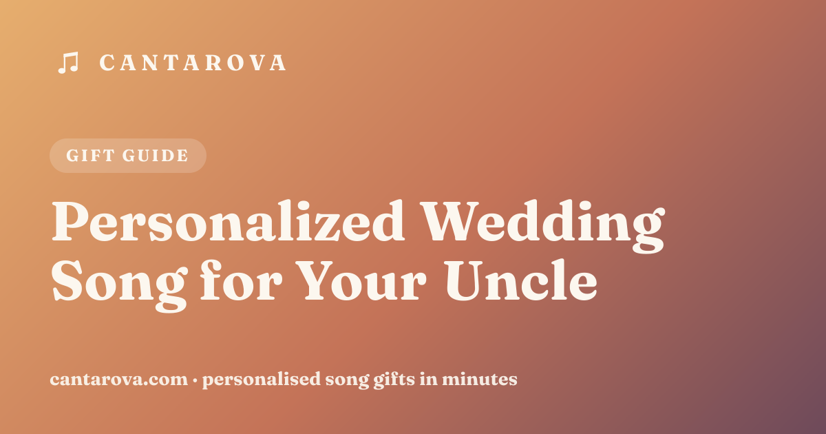 Personalized Wedding Song for Your Uncle