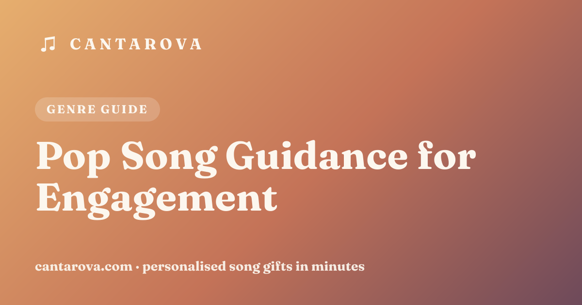 Pop Song Guidance for Engagement