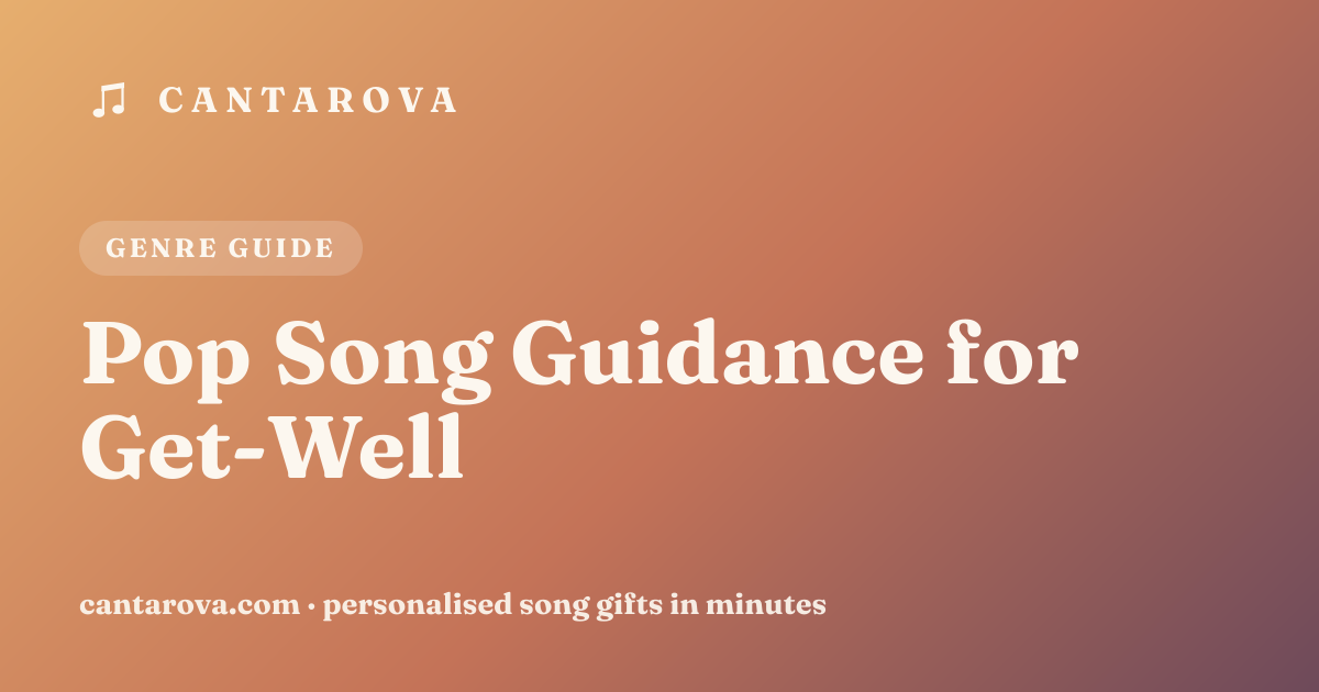 Pop Song Guidance for Get-Well
