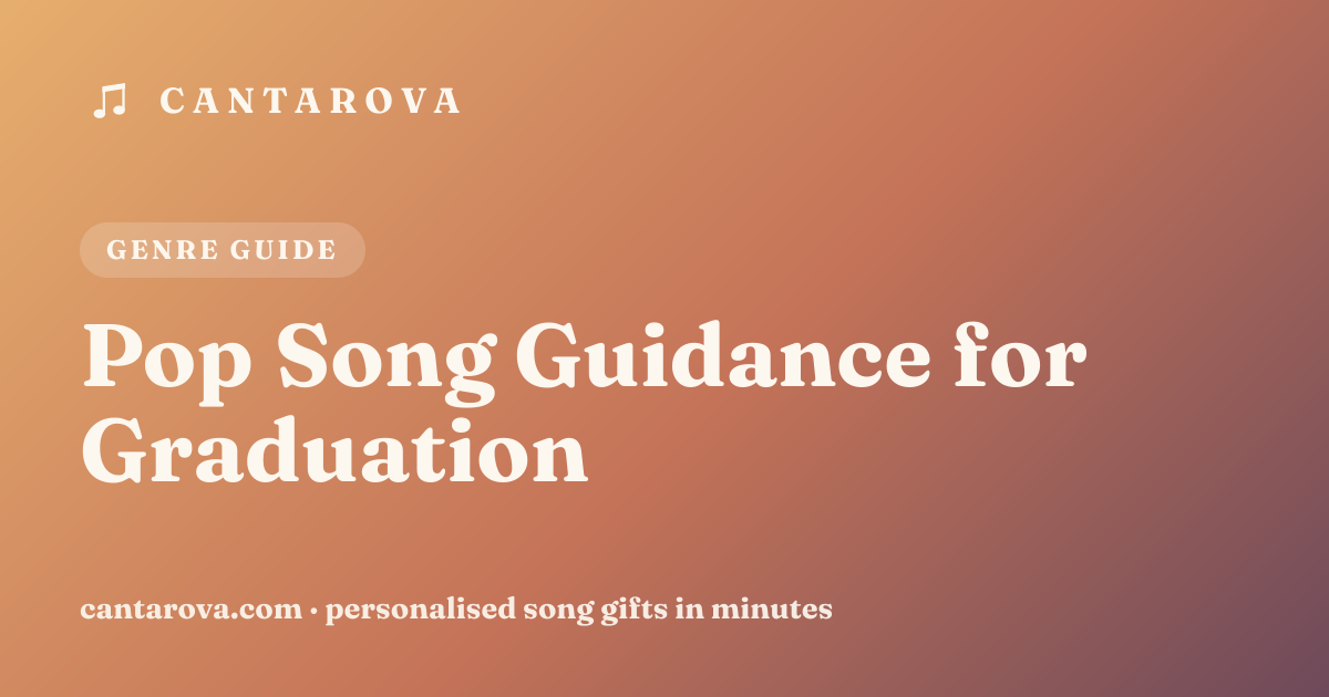 Pop Song Guidance for Graduation