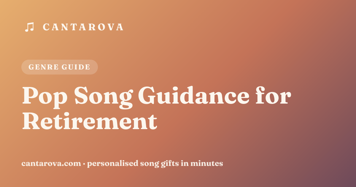 Pop Song Guidance for Retirement