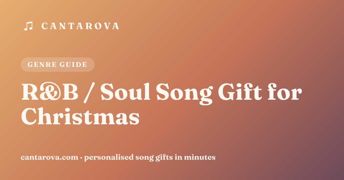 R&B / Soul Song Gift for Christmas
