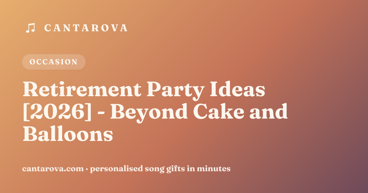 Retirement Party Ideas [2026] - Beyond Cake and Balloons